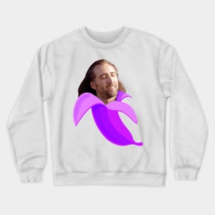 Nicolas cage in a banana Crewneck Sweatshirt